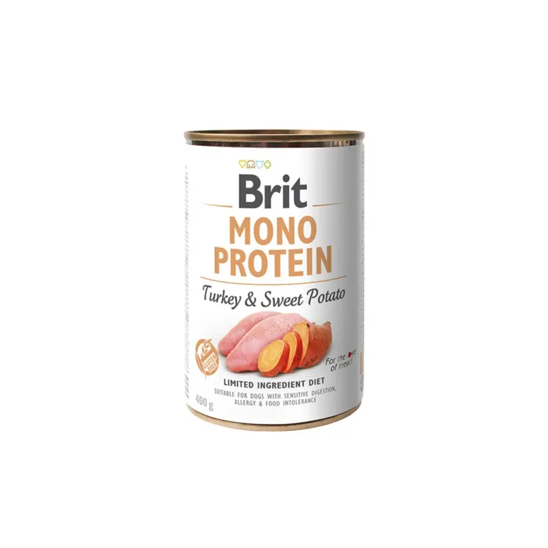 Brit Mono Protein tins 400g - Turkey & Sweet Potato