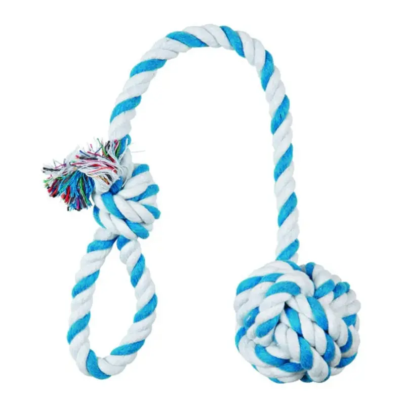 3269 - playing rope with wooven ball