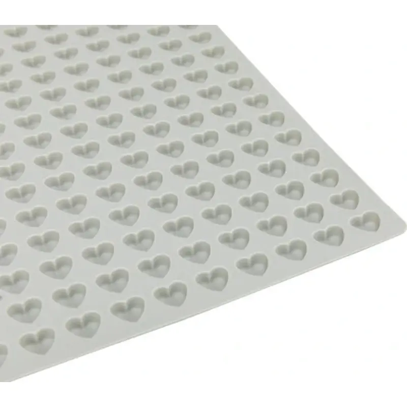 34988 Baking mat with hearts, silicone, 38 x 28 cm