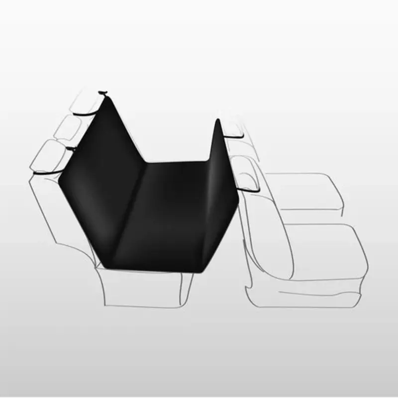 13234 Car seat cover, 1.40 x 1.45 m, black/beige