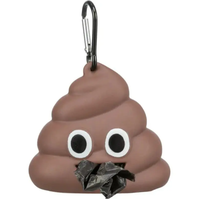 22859 - Poop Bag Dispenser, 8 x 5 cm, 1 x 15 bags, brown