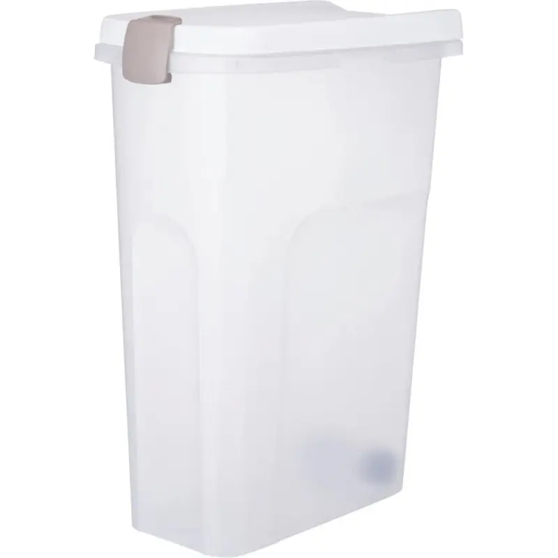 24668-  Feed Barrel, 40 l/27 x 61 x 45 cm, transparent/white