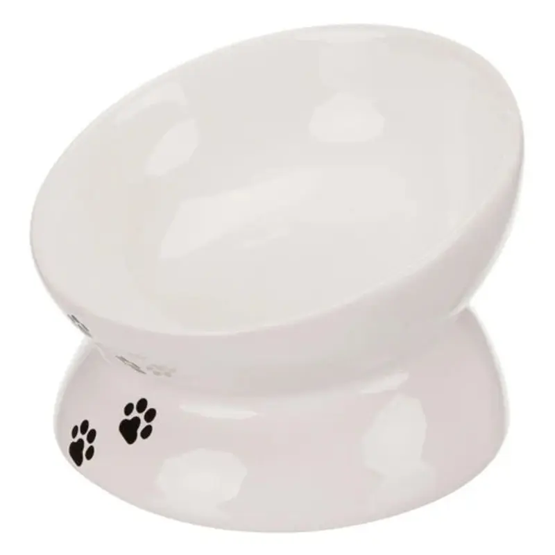 24798 Ceramic bowl, cat, 0.25 l/- 13 cm, white