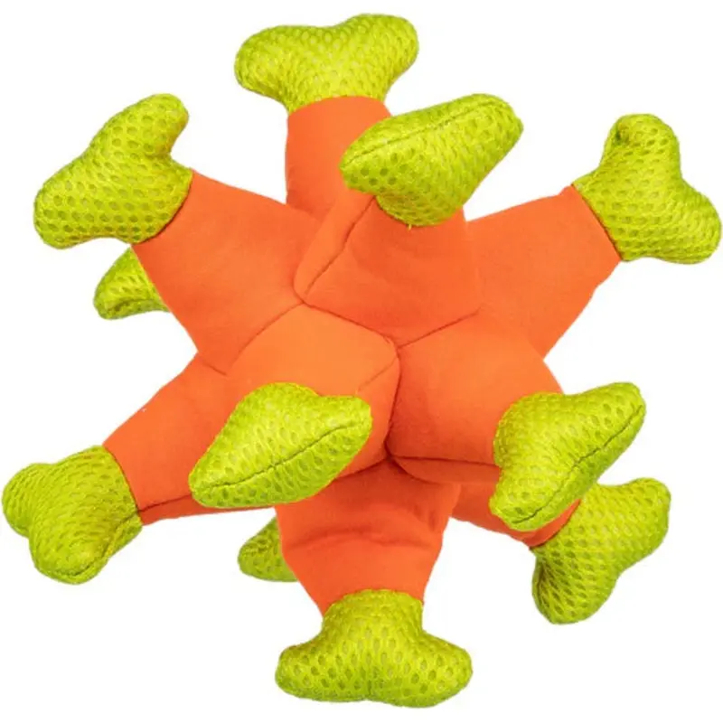 33457 - Aqua toy sea urchin, fabric, 24 cm