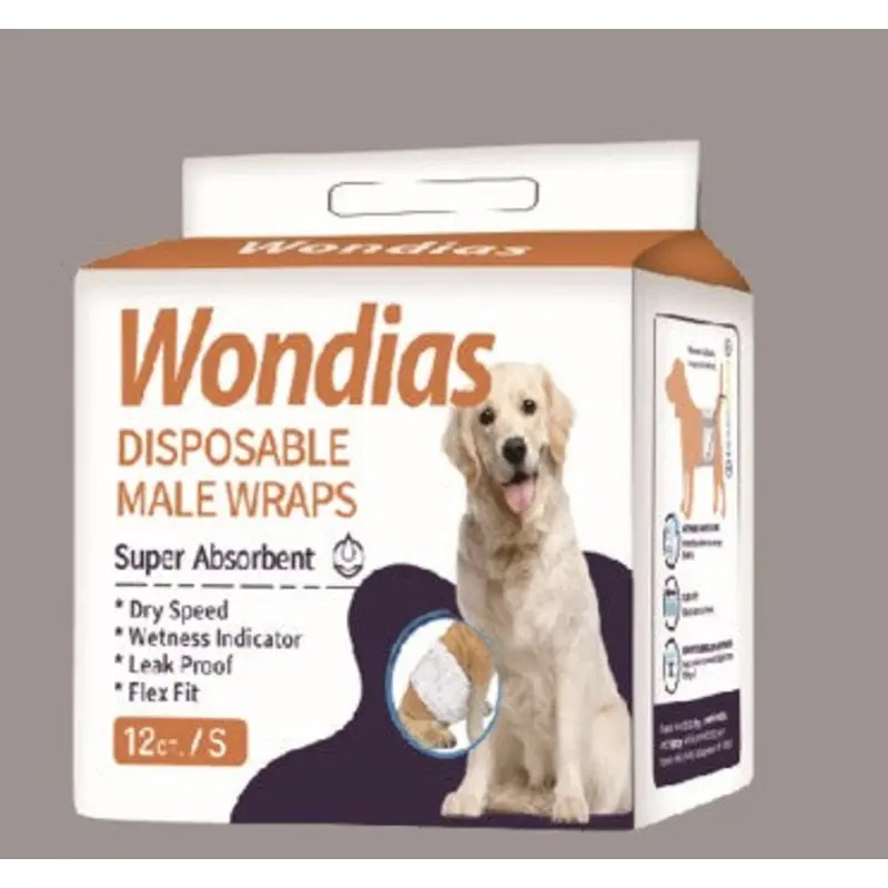 Wondias Disposable Male Dog Diaper (with indicator)