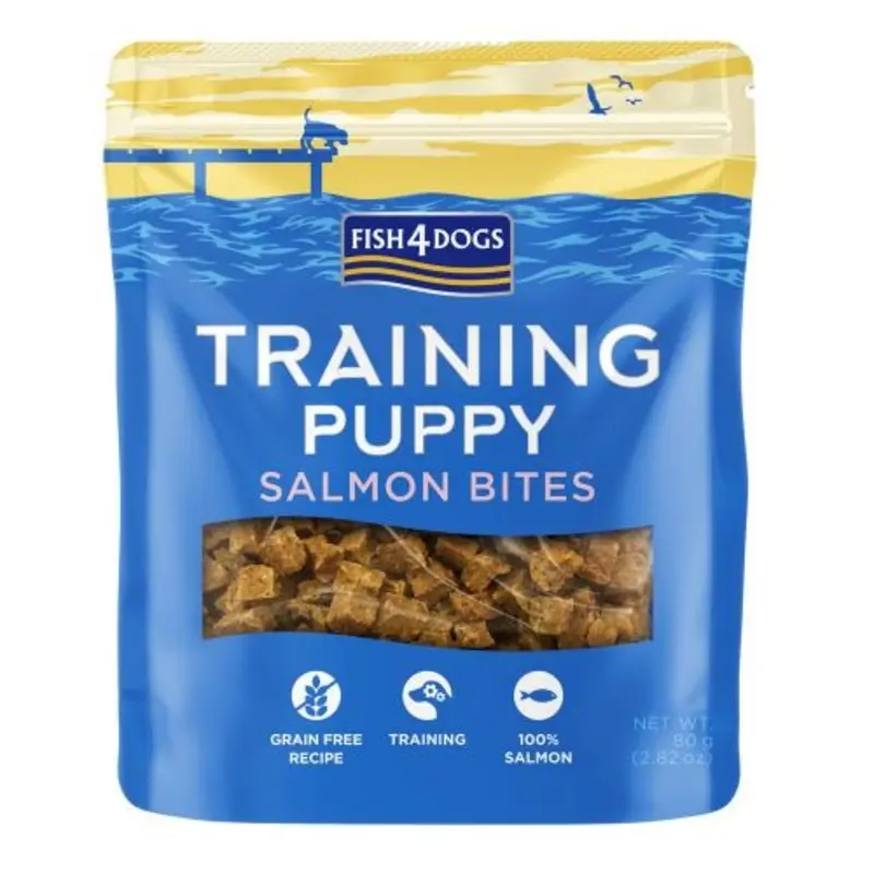 Fish4Dogs Training Puppy salmon bites, 80g