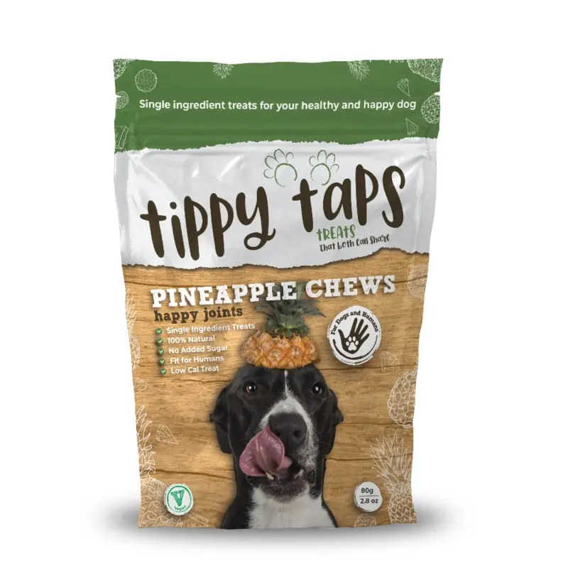 Pineapple Chews - Tippy Taps 100% natural dog treats 80g