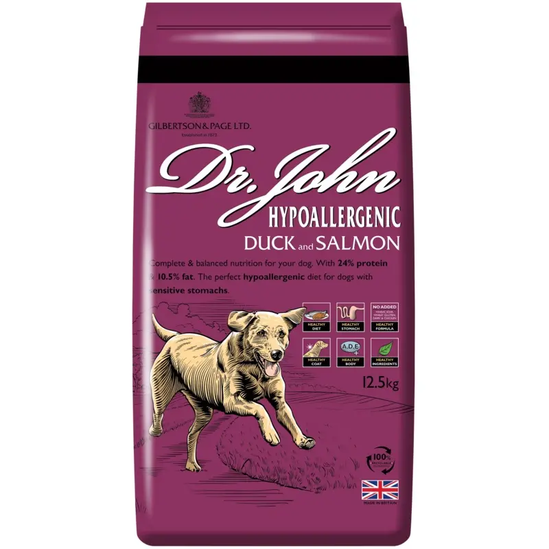 Dr John Hypoallergenic Duck & Salmon, 12.5 Kgs