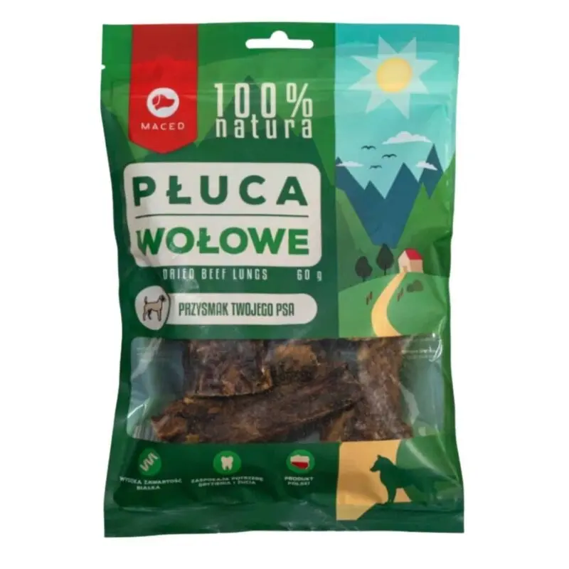 Maced Dried Beef Lungs, 100g