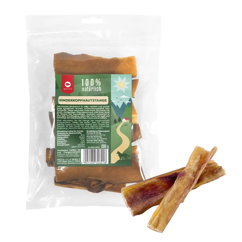 Maced Dried Beef Skin