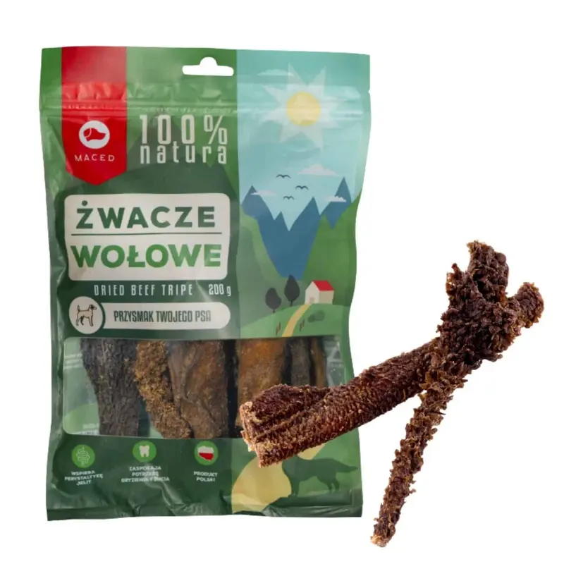 Maced Dried Beef Tripe, 200g