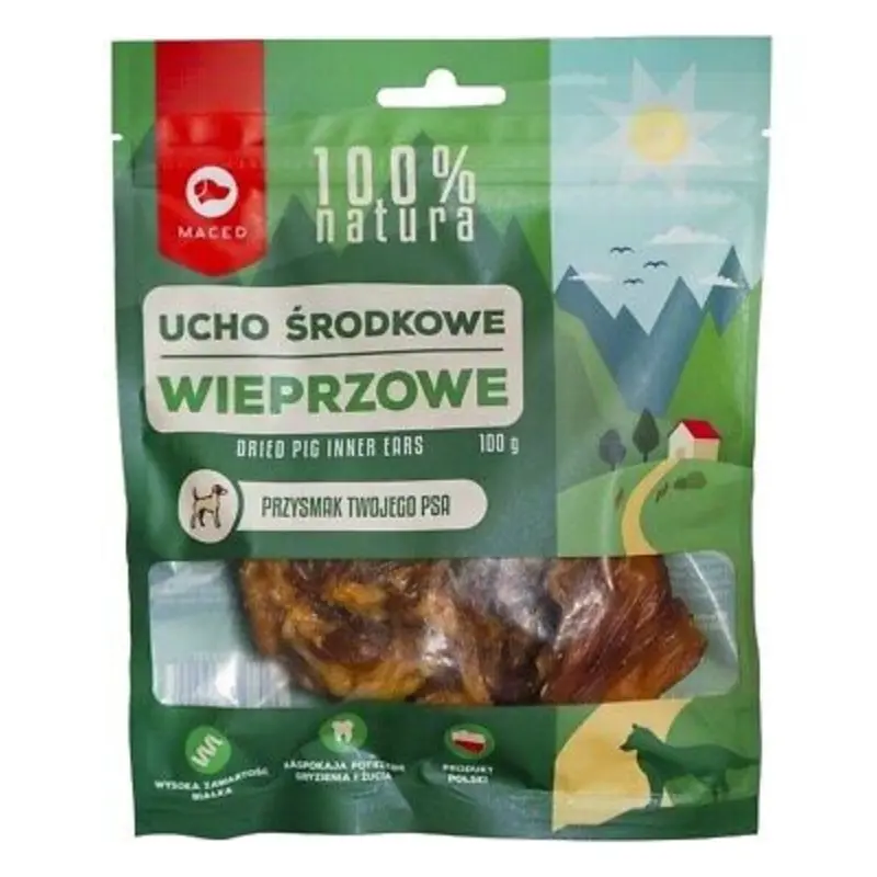 Maced Dried Pig Inner Ears, 100g