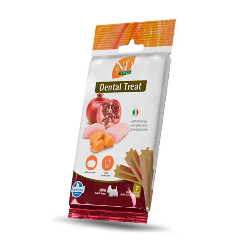 N&D Mini dog treats 60g - Chicken, Pumpkin