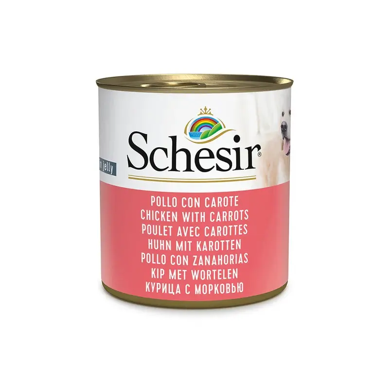 Schesir Dog tin, 285g - Chicken & Carrots