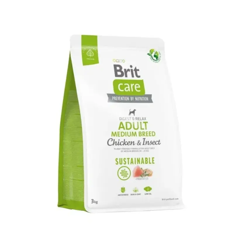 Brit Digest & Relax Chicken & Insect Medium Breed