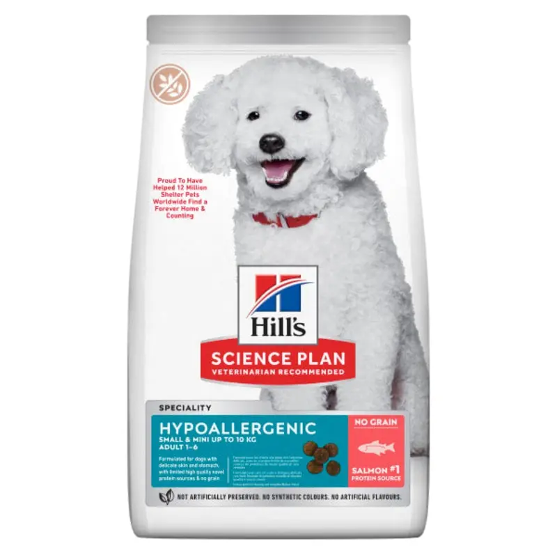 Hill's Science Plan Adult Small/Mini breed Hypoallergenic, Salmon (grain free)