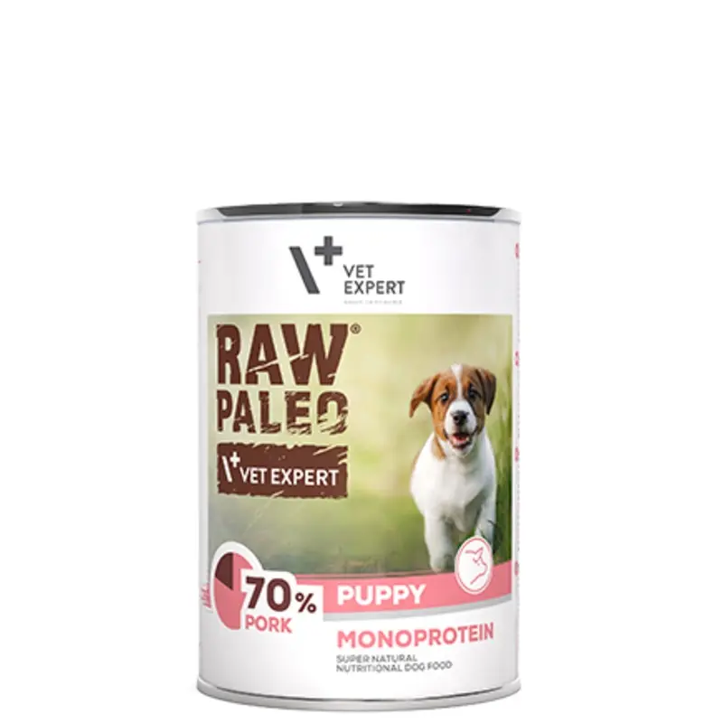 Raw Paleo Mono Protein tin 400g - Puppy (Pork)