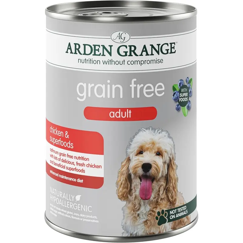 Arden Grange Grain Free Adult Chicken & Superfoods, 395g