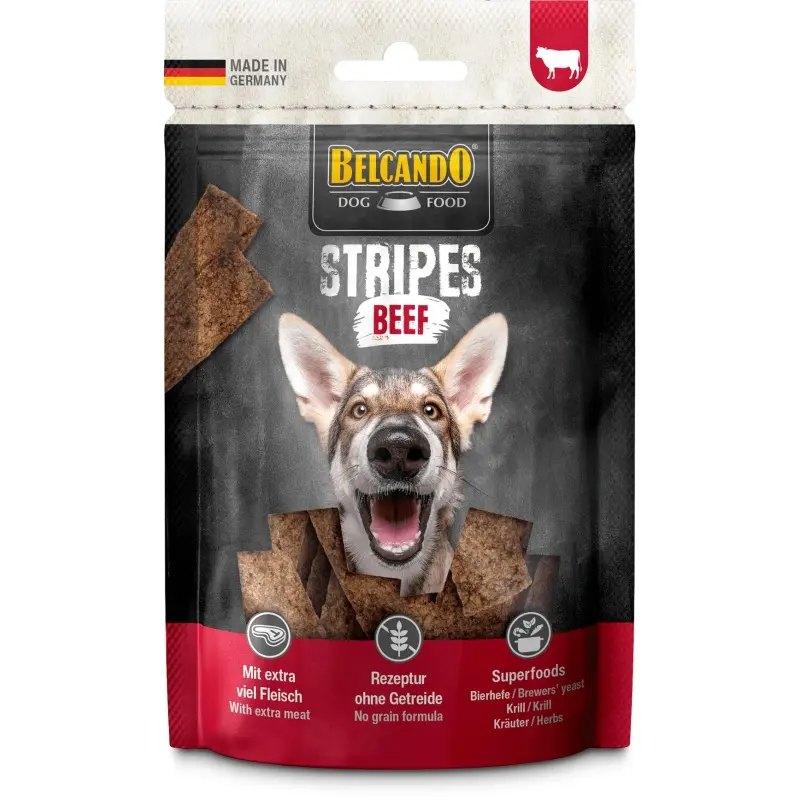 Belcando dog treats Stripes 70g - Beef