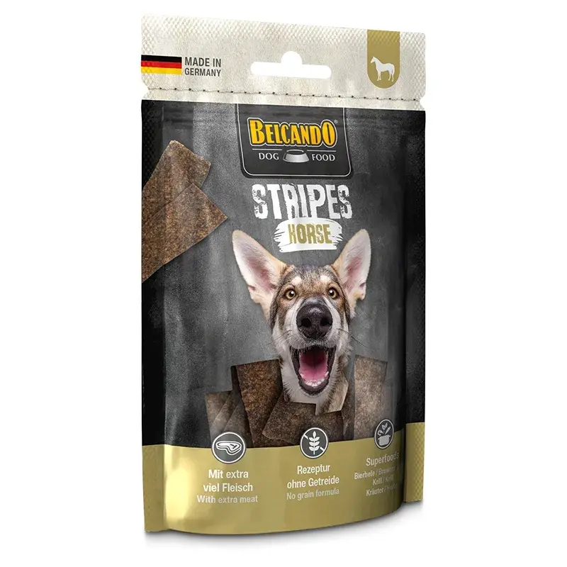 Belcando dog treats Stripes 70g - Horse