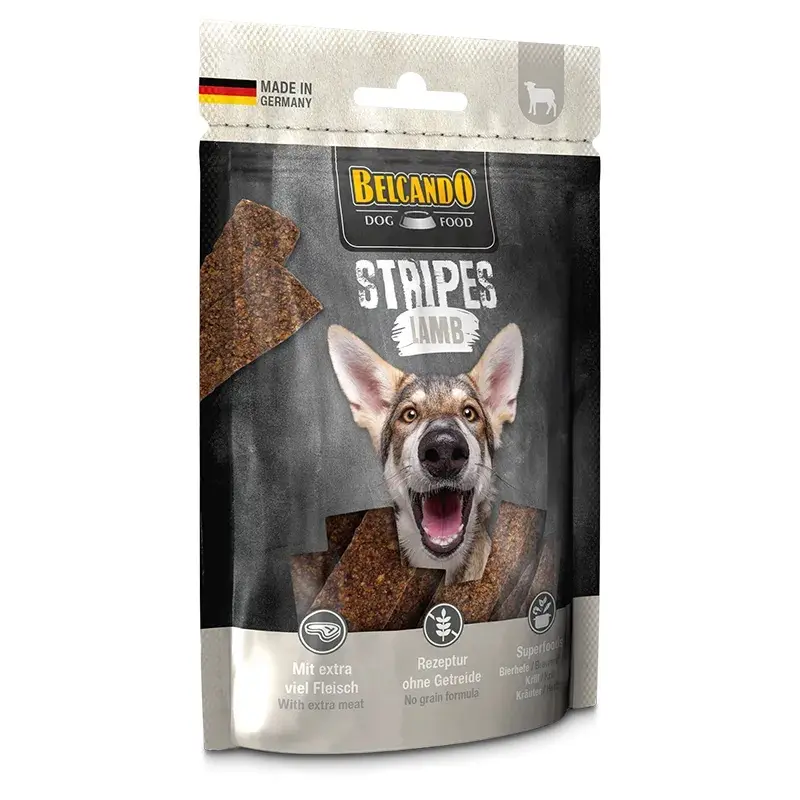 Belcando dog treats Stripes 70g - Lamb