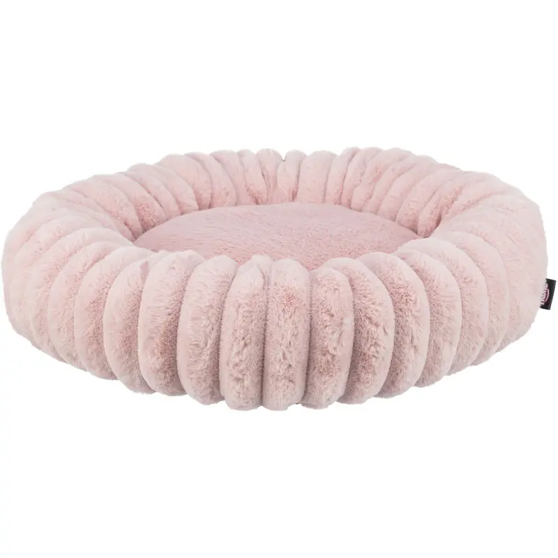Lonni bed, round, diam 50 cm, pink