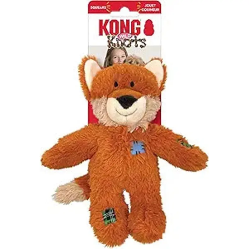 KONG Wild Knots Fox Dog Toy