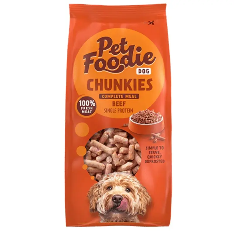 Pet Foodie dog Chunkies, 500g - Beef
