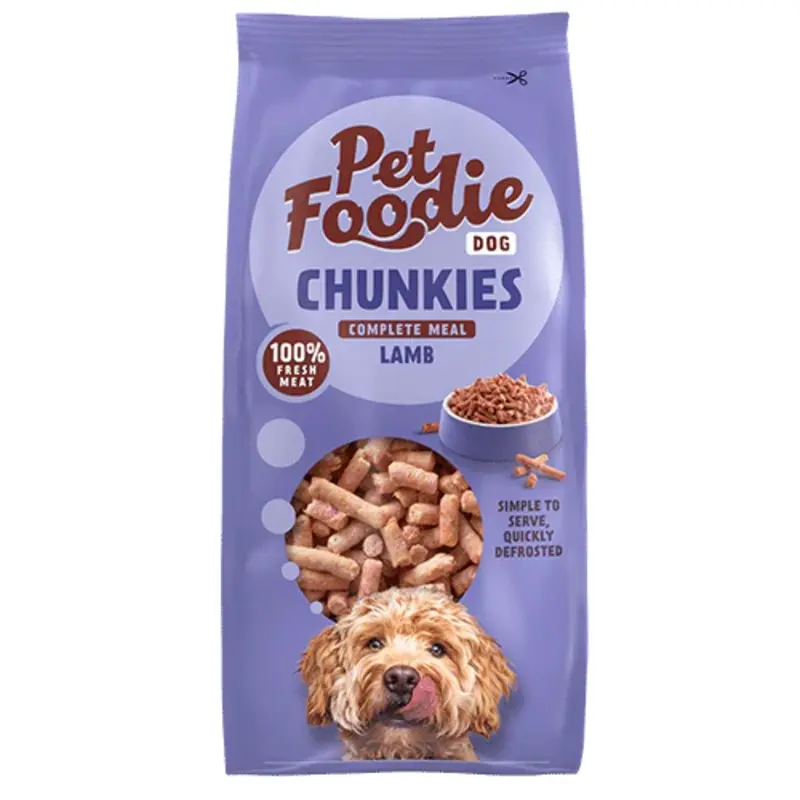 Pet Foodie dog Chunkies, 500g - Lamb