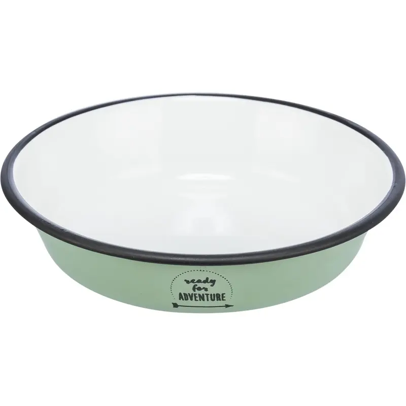 Bowl, enamel/stainless steel for Cats
