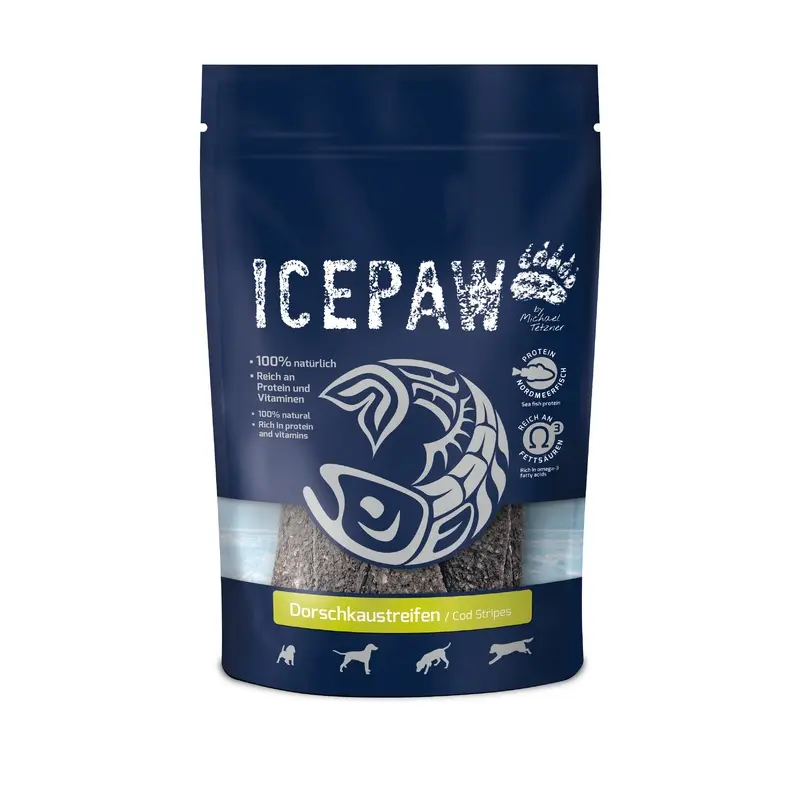 ICE PAW Snack Cod Stripes 15 pcs