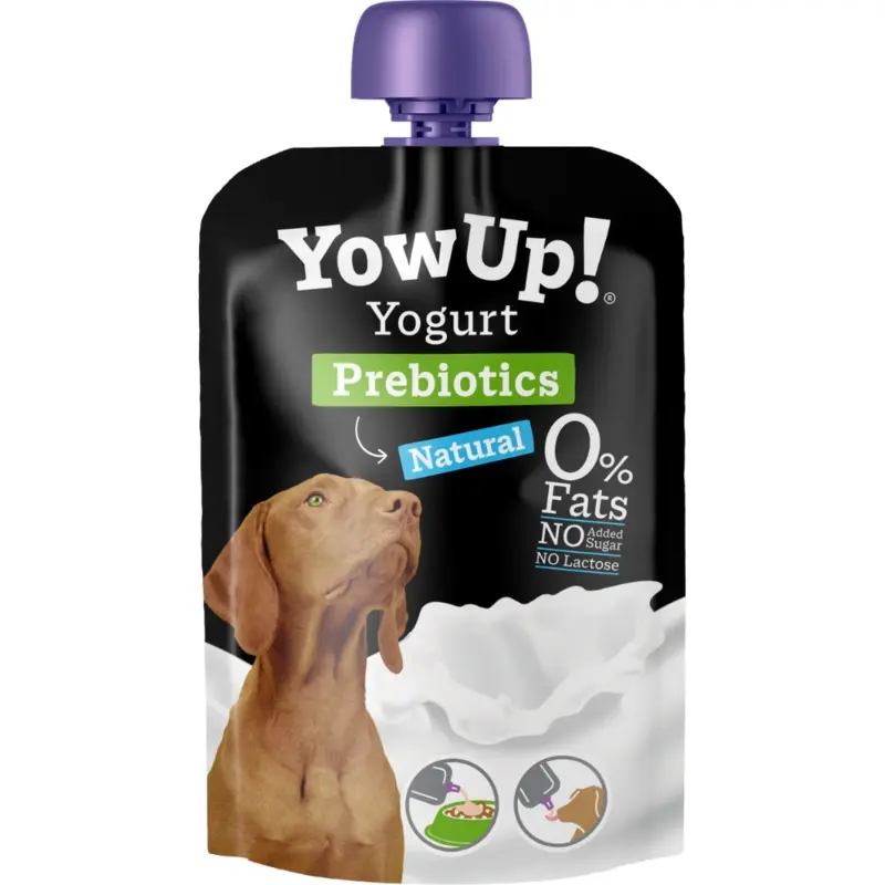 Yow Up Dog yogurt Natural, Prebiotics