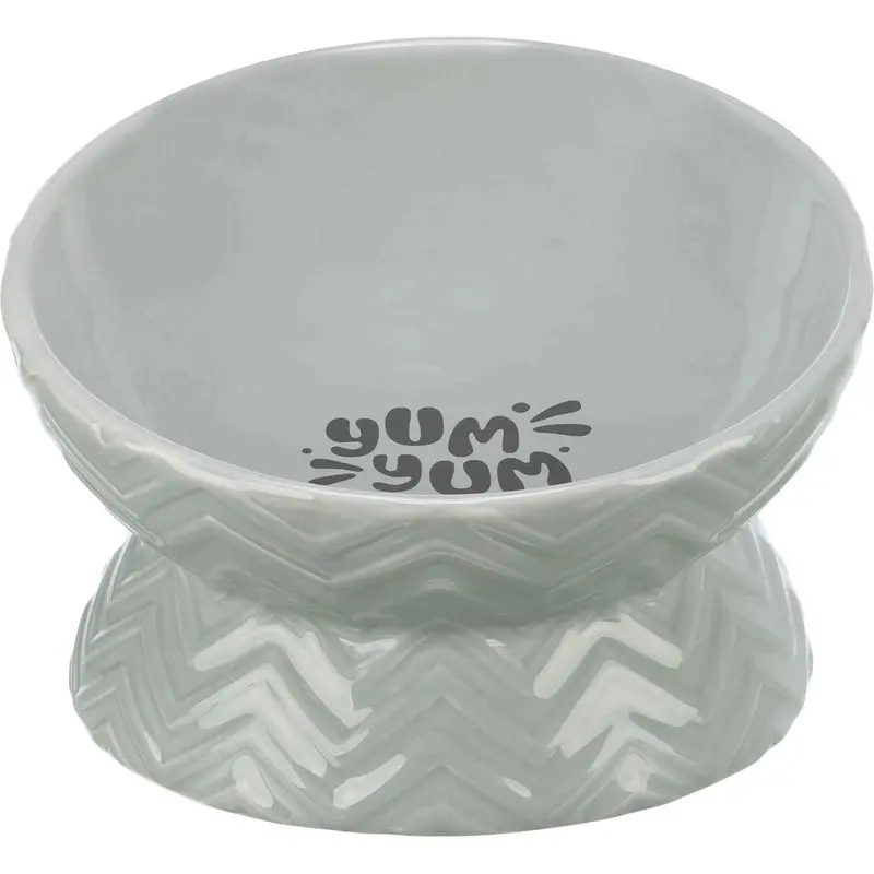 Bowl, elevated, ceramic, 0.35 l/diam. 17 cm, grey