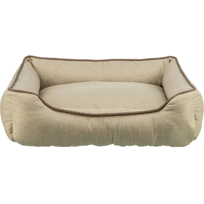 Nio bed, water repellent, square, 90 x 70 cm, sand
