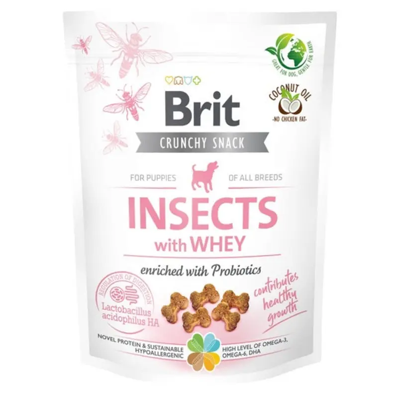 Brit Care Dog Crunchy Cracker. Insects with Whey enriched with Probiotics