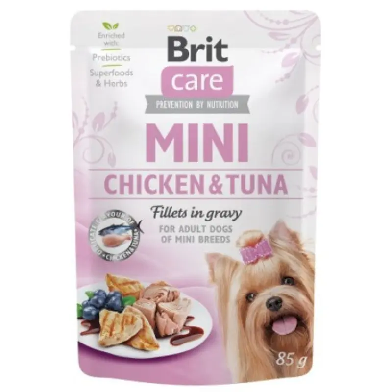 Brit Care Mini Adult Dog Pouches - Chicken/Tuna