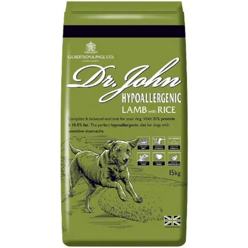 Dr John Hypoallergenic Lamb & Rice, 12.5 Kgs