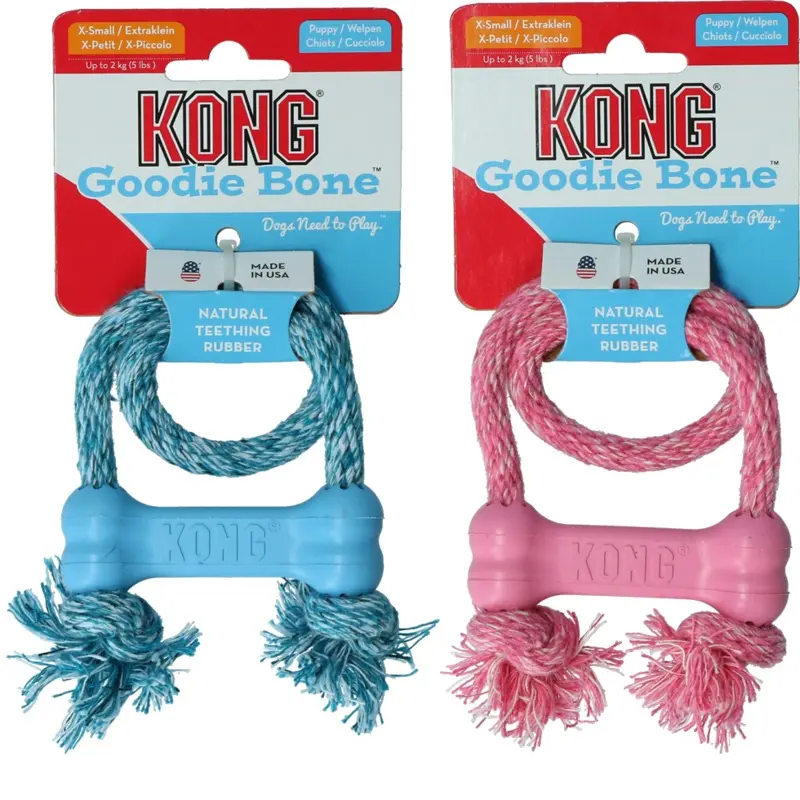 KONG - Puppy Goodie Bone with rope