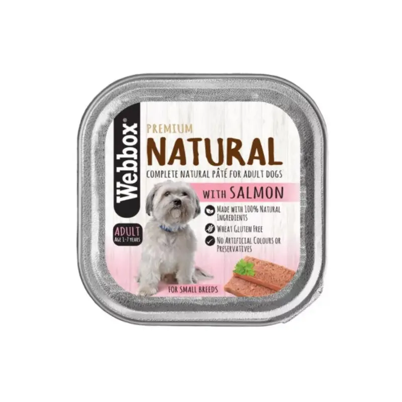 Webbox Natural Small Adult Dog Salmon AluTray, 150g