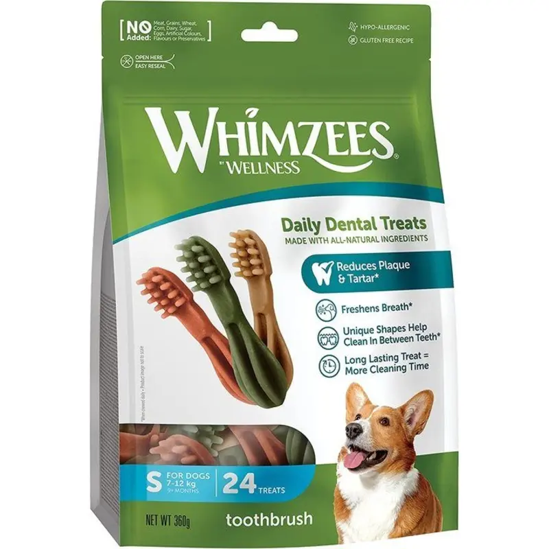 Whimzees Tooth Brushes Small - (24pc)