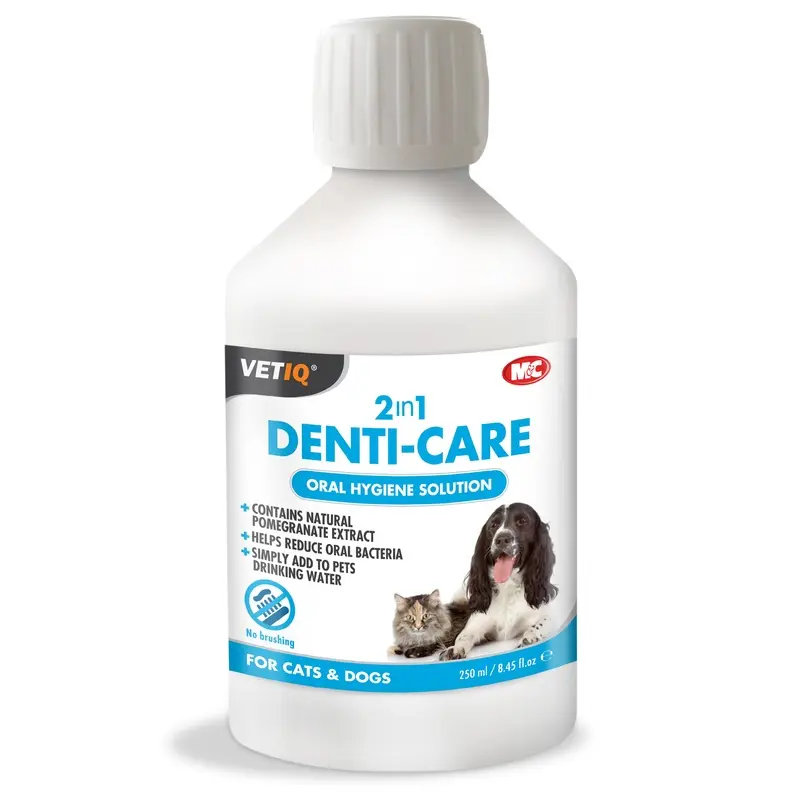 Vet IQ 2 in 1 Denti-Care Oral hygiene Solution, 250ml