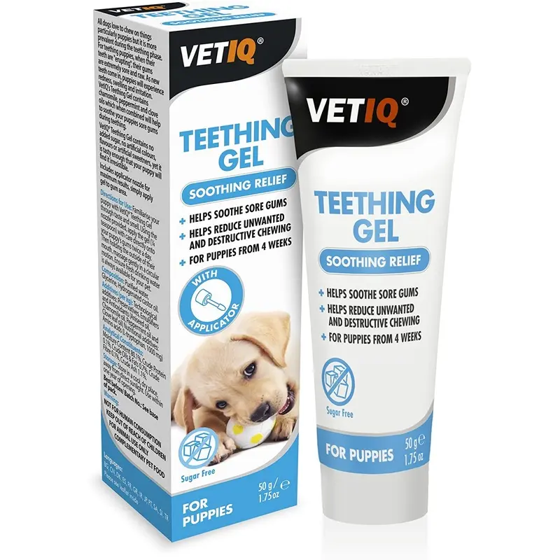 Vet IQ Teething Gel soothing relief for Dogs & Puppies, 50g
