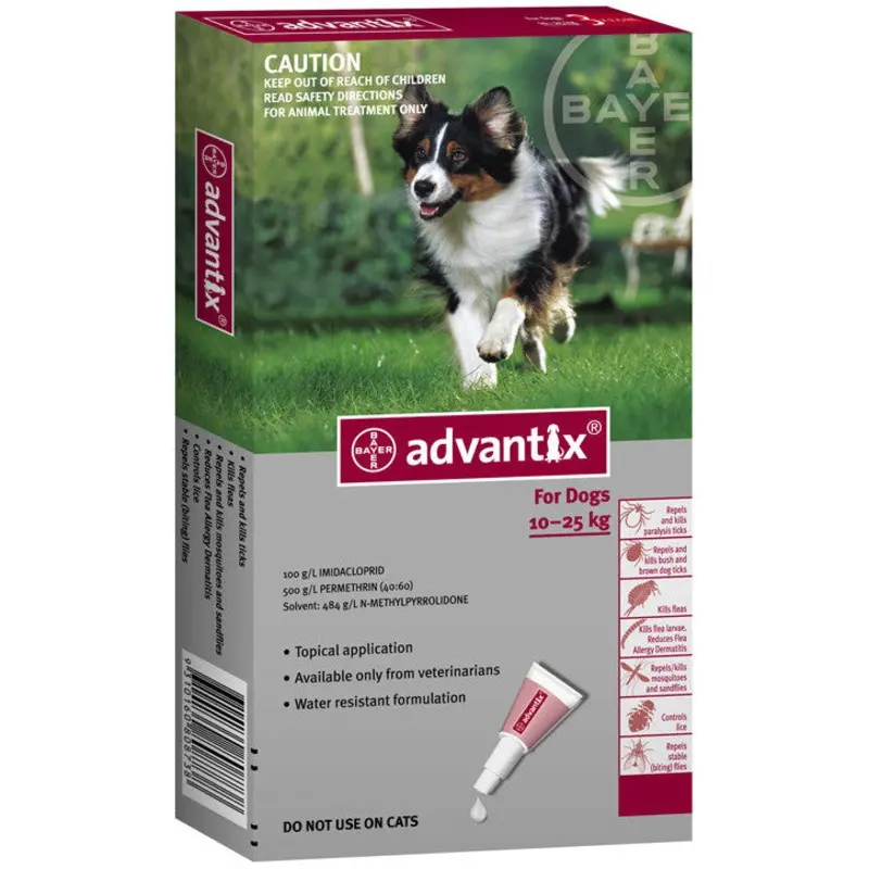 Bayer Advantix Dogs - 10 Kgs to 25 Kg
