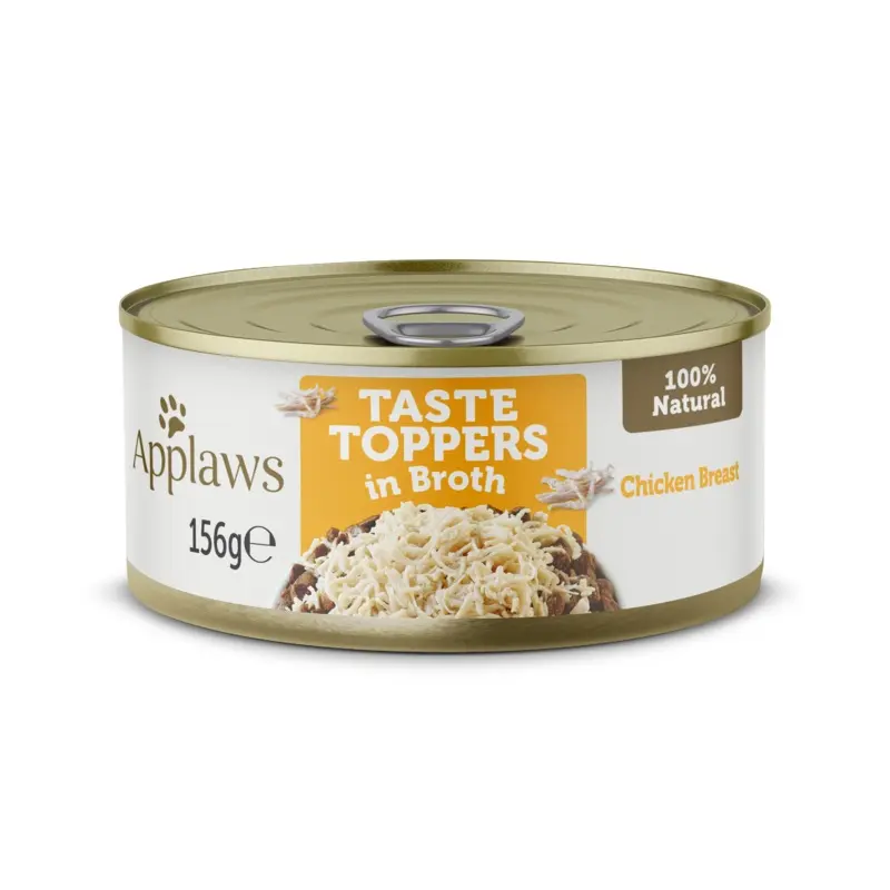 Applaws Tasty Toppers dog tin Chicken Breast in Broth, 156g