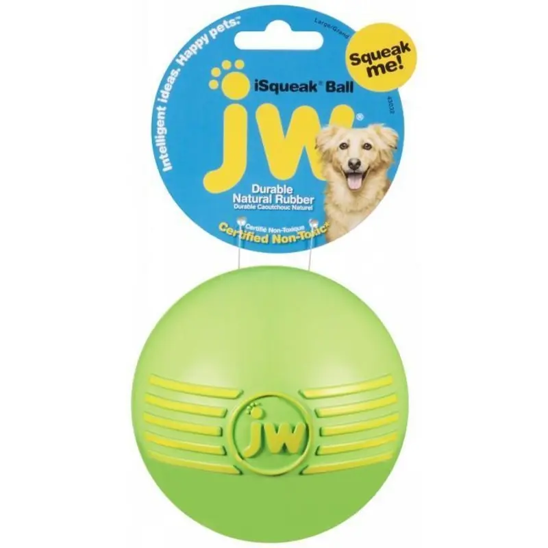 JW iSqueak Ball Large Dog Toy :->>