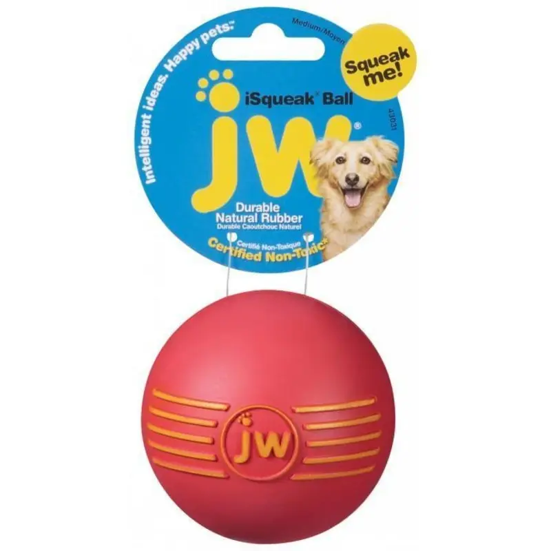 JW iSqueak Ball Medium Dog Toy :->>