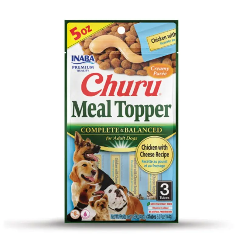 Inaba Churu Chicken and Cheese Meal Topper for Dogs 3 Pack :->>