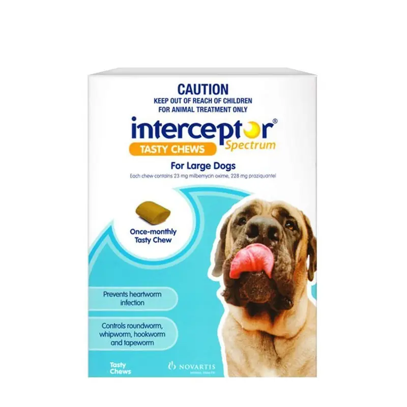 Interceptor Spectrum Dog 22-45kg Blue 6 Pack