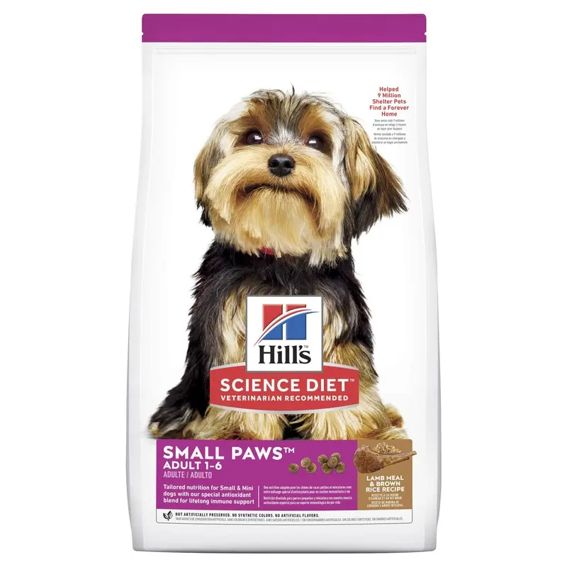 Hills Science Diet Small Paws Lamb and Rice Dry Dog Food 2.04kg :->>