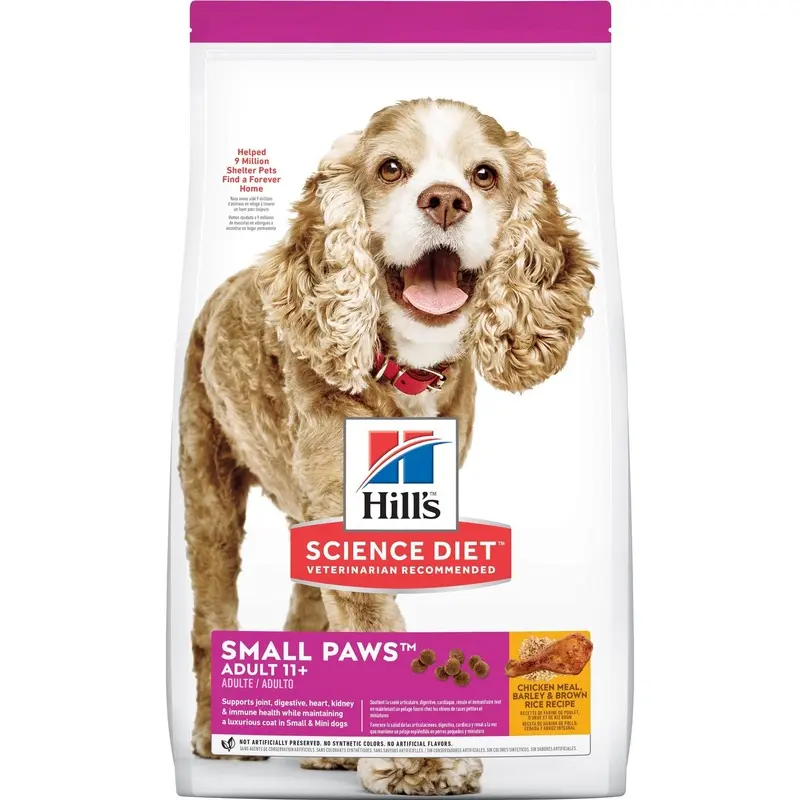 Hills Science Diet Small Paws Senior Adult 11+ Dry Dog Food 2.04kg :->>